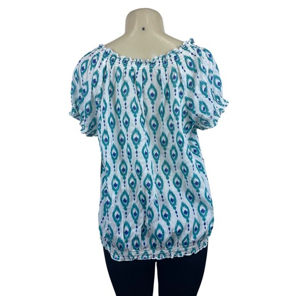 St John’s Bay Women's Teal Blpuse Sz PXL - NWT - Picture 4 of 10